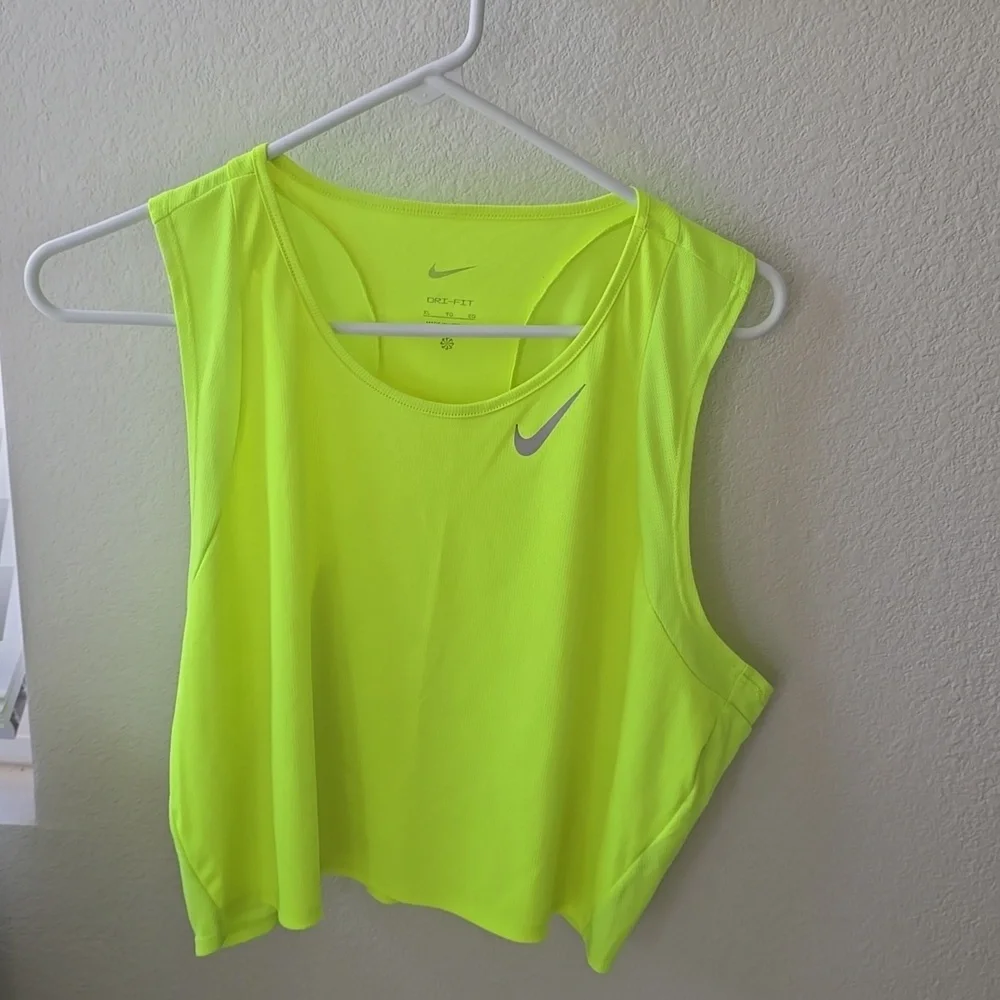 Nike Women's Dri-FIT Race Cropped Running Tank Top XL